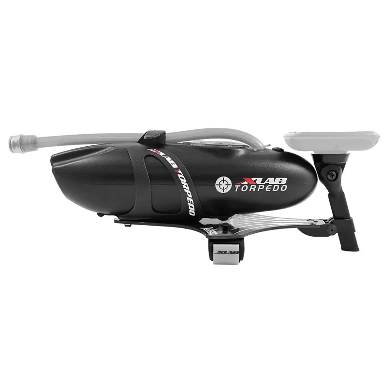 XLAB Torpedo System Versa 500 Carbon Trinksystem + Flaschenhalter + Computerhalterung - airflow black Neu