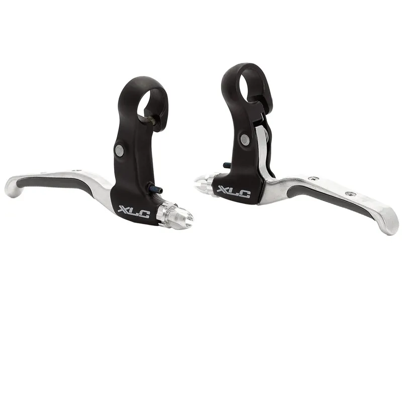 XLC BL-V05 4-Finger Bremshebel-Set für V-Brake - schwarz/silber Garantierte Lieferung