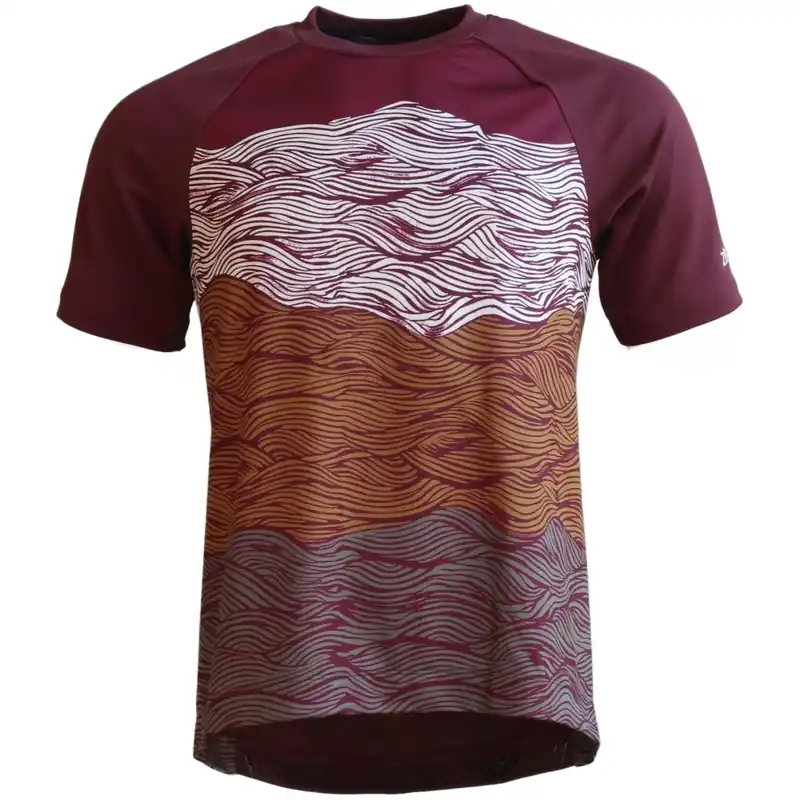 Schnäppchen Zimtstern Braapz Kurzarm MTB-Trikot Herren - Windsor Wine