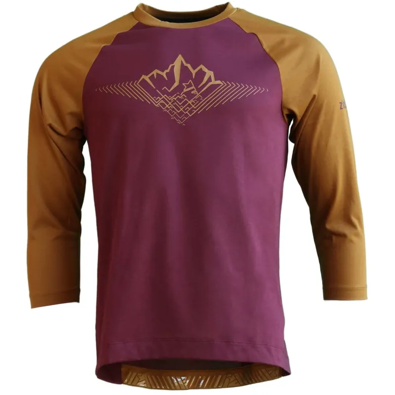 Direkt Vom Hersteller Zimtstern PureFlowz 3/4-Arm MTB-Trikot Herren - Windsor Wine/Golden Brown