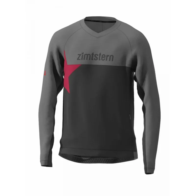 Zimtstern Bulletz Langarm MTB Trikot Herren - Pirate Black/Gun Metal - M10162 Top-Seller