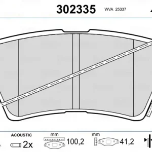 VALEO 302335 - Bremsbelagsatz, Scheibenbremse - FIRST Top-Angebot