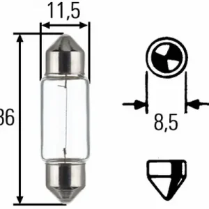HELLA 8GM 002 092-121 - Glühlampe, Kennzeichenleuchte - STANDARD Kracherpreis