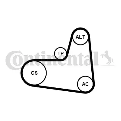 Rabatt CONTINENTAL CTAM 6PK1005K1 - Keilrippenriemensatz