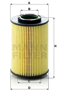 MANN-FILTER HU 822/5 x - Ölfilter Preiswert