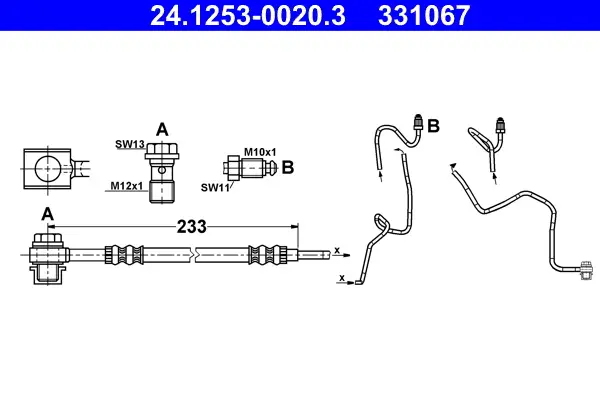 ATE 24.1253-0020.3 - Bremsschlauch Rabatt