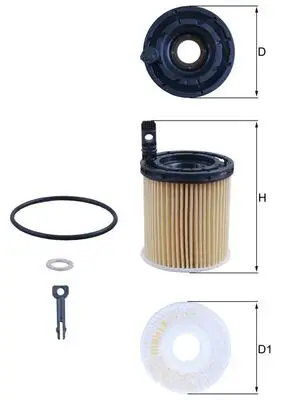 Jetzt Kaufen MAHLE OX 1121D - Ölfilter