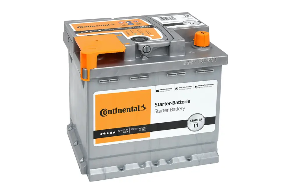 CONTINENTAL 2800012019280 - Starterbatterie - 55Ah 540 A 12 V Wochenendangebot