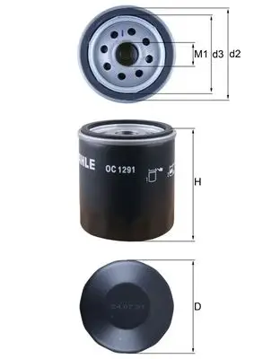 Geprüft MAHLE OC 1291 - Ölfilter