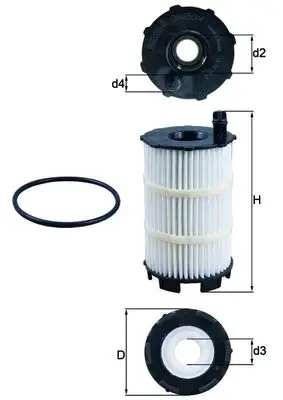 Knallerangebot MAHLE OX 350/4D - Ölfilter