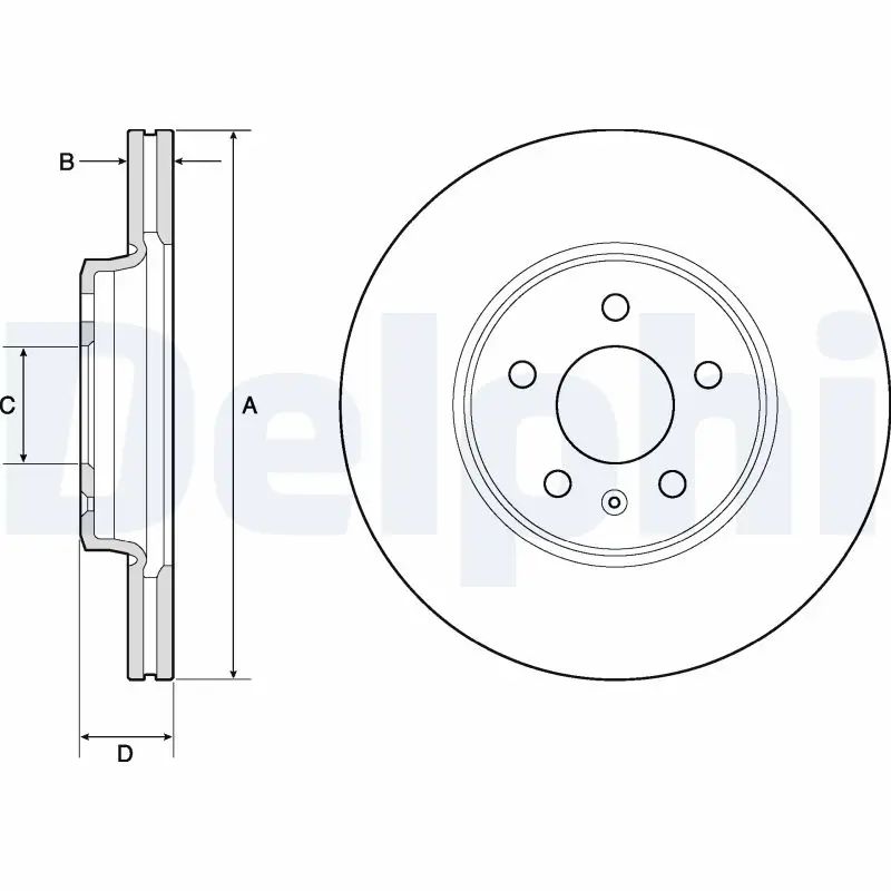 DELPHI BG4799C - Bremsscheibe Schnäppchen