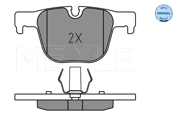 Expressversand MEYLE 025 255 1417 - Bremsbelagsatz, Scheibenbremse - MEYLE-ORIGINAL True to OE.