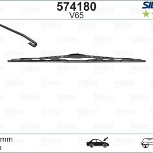 Angebot VALEO V65 Scheibenwischer 574180 - SILENCIO CONVENTIONAL SINGLE