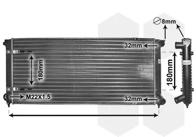 Billig VAN WEZEL 58002041 - Kühler, Motorkühlung