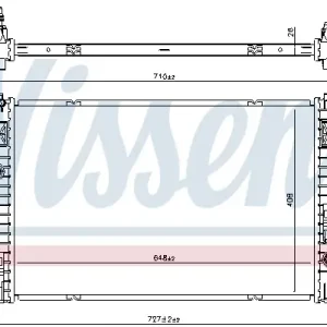 Markenprodukt NISSENS 636042 - Kühler, Motorkühlung