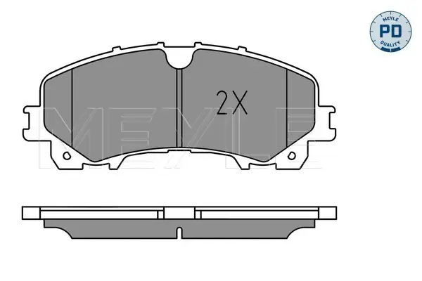 MEYLE 025 221 1716/PD - Bremsbelagsatz, Scheibenbremse - MEYLE-PD Advanced performance and design. Angebot