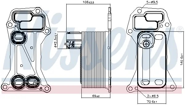 NISSENS 90901 - Ölkühler, Motoröl - ** FIRST FIT ** Neu Im Sortiment