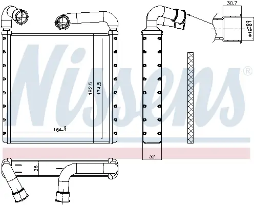 Schnäppchen NISSENS 73943 - Wärmetauscher, Innenraumheizung - ** FIRST FIT **