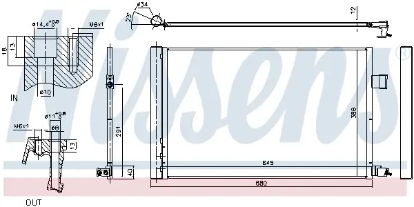 NISSENS 940808 - Kondensator, Klimaanlage Begrenztes Angebot