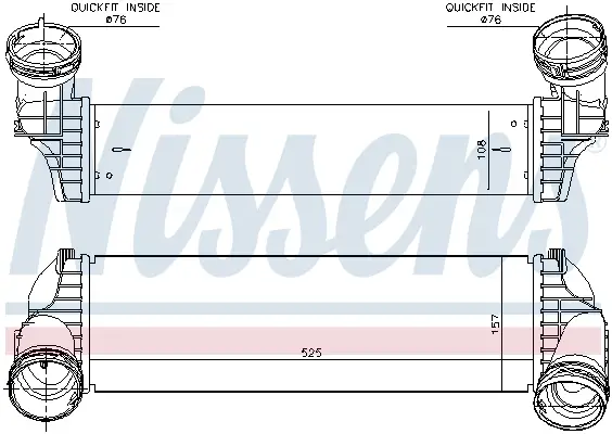 Sichere Zahlung NISSENS 96364 - Ladeluftkühler - ** FIRST FIT **