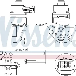 Sichere Zahlung NISSENS 98168 - AGR-Ventil - ** FIRST FIT **