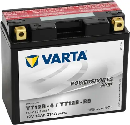 Sonderaktion VARTA 512901019A514 - Starterbatterie - POWERSPORTS AGM 12Ah 215 A 12 V