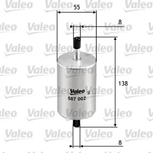 Versand Am Gleichen Tag VALEO 587002 - Kraftstofffilter