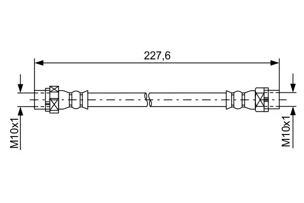 Neu BOSCH 1 987 481 582 - Bremsschlauch