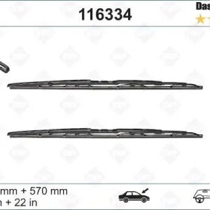 SWF Scheibenwischer 116334 - DAS ORIGINAL SET650mm / 570mm Sichere Zahlung