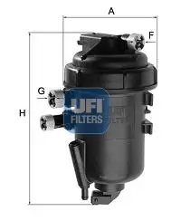 Neue Ware UFI 55.120.00 - Kraftstofffilter