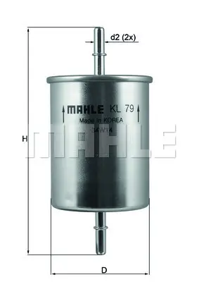 MAHLE KL 79 - Kraftstofffilter Aktuell