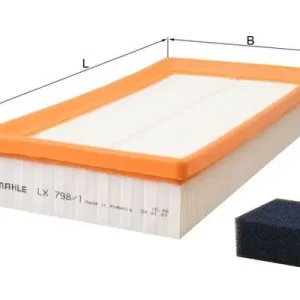Sofort Bestellen MAHLE LX 798/1 - Luftfilter