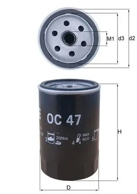 MAHLE OC 47 - Ölfilter Kracherpreis