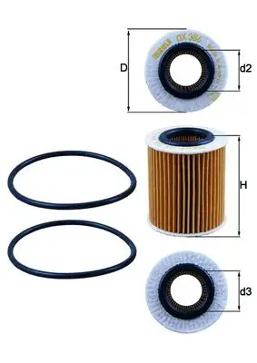 Neu MAHLE OX 386D - Ölfilter