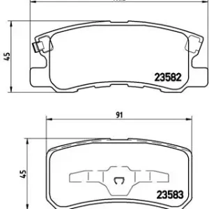 Neu BREMBO P 54 031 - Bremsbelagsatz, Scheibenbremse - PRIME LINE