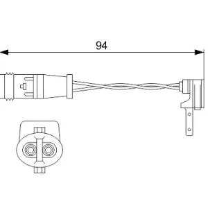 Top-Angebot BOSCH 1 987 474 553 - Warnkontakt, Bremsbelagverschleiß
