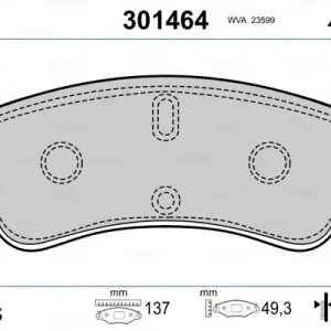 VALEO 301464 - Bremsbelagsatz, Scheibenbremse - FIRST Versand Am Gleichen Tag