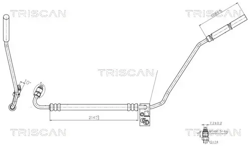Kracherpreis TRISCAN 8516 29022 - Hydraulikschlauch, Lenkung