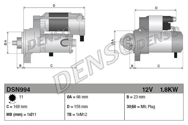 Sofort Bestellen DENSO DSN994 - Starter