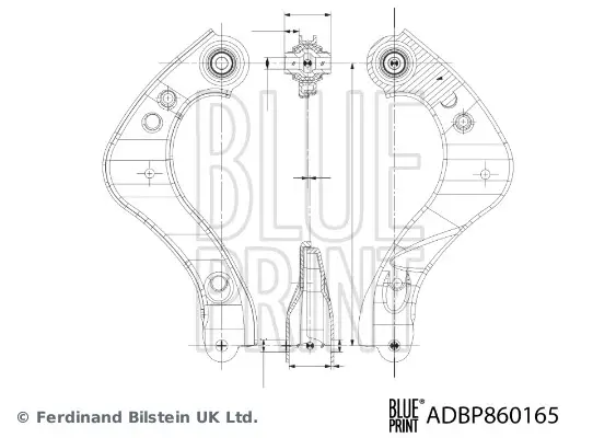 Geprüft BLUE PRINT ADBP860165 - Lenker, Radaufhängung