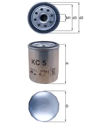 KNECHT KC 5 - Kraftstofffilter Preiswert