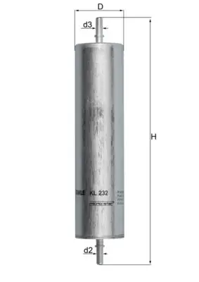 Garantierte Lieferung KNECHT KL 232 - Kraftstofffilter
