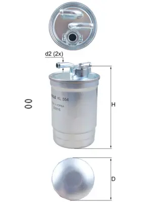 Top-Angebot KNECHT KL 554D - Kraftstofffilter