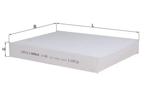 KNECHT LA 686 - Filter, Innenraumluft Sonderaktion