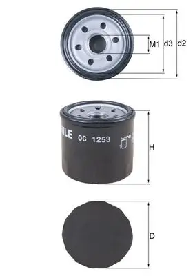Neuheit KNECHT OC 1253 - Ölfilter