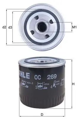 Aktuell KNECHT OC 269 - Ölfilter