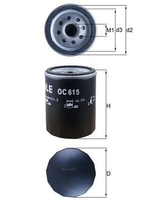 KNECHT OC 615 - Ölfilter Sonderangebot