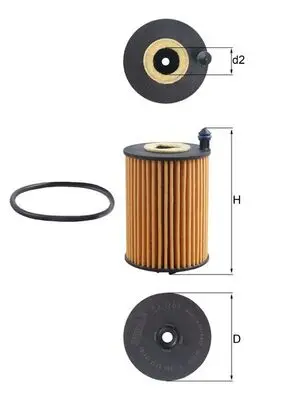 Günstig KNECHT OX 1266D - Ölfilter