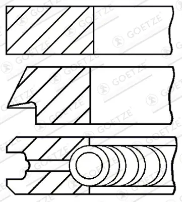 GOETZE ENGINE 08-114400-55 - Kolbenringsatz Schneller Versand