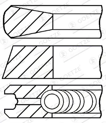 GOETZE ENGINE 08-136500-30 - Kolbenringsatz Preis Gesenkt